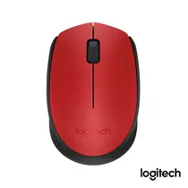 Mouse Sem Fio Logitech M170 Vermelho, Design Ambidestro Compacto, 1000DPI, Conexão USB e Pilha Inclusa