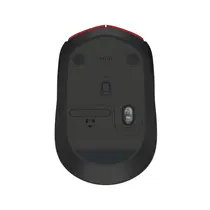 Mouse Sem Fio Logitech M170 Vermelho, Design Ambidestro Compacto, 1000DPI, Conexão USB e Pilha Inclusa
