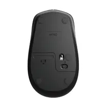 Mouse Sem Fio Logitech M190 Preto/Cinza, Design Ambidestro, Conexão USB e Pilha Inclusa