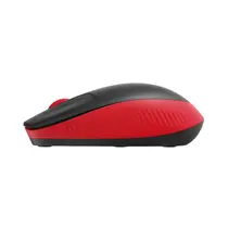 Mouse Sem Fio Logitech M190 Preto/Vermelho, Design Ambidestro, 1000DPI, Conexão USB e Pilha Inclusa