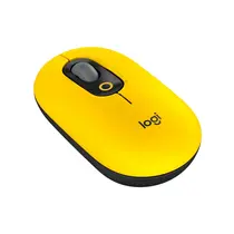 Mouse Sem Fio Bluetooth Logitech POP Amarelo