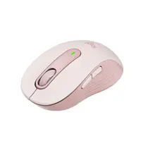 Mouse Sem Fio Logitech Signature M650 Rose, Clique Silencioso, 2000DPI, Pilha Inclusa, Conexão Bluetooth e USB