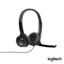 Fone de Ouvido Headset USB com Microfone Logitech H390 Preto