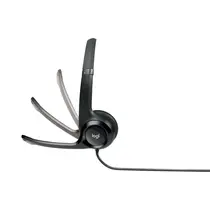 Fone de Ouvido Headset USB com Microfone Logitech H390 Preto