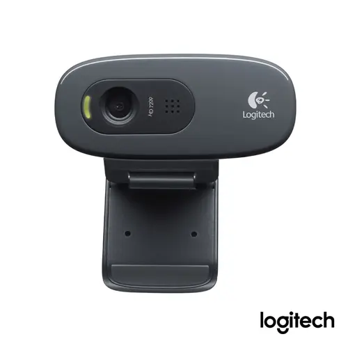 Câmera Webcam HD 720P com Microfone Logitech C270