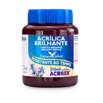 Tinta Acrílica Brilhante 250ml Acrilex 565 Vinho 03 Unidades