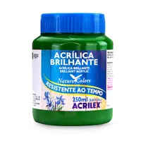 Tinta Acrílica Brilhante 250ml Acrilex 513 Verde Musgo 03 Unidades