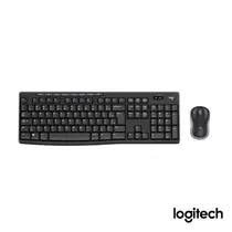 Kit Teclado e Mouse Sem Fio Logitech MK270 Preto, com Teclas de Mídia de Fácil Acesso, Conexão USB e Pilhas Inclusas