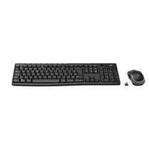 Kit Teclado e Mouse Sem Fio Logitech MK270 Preto, com Teclas de Mídia de Fácil Acesso, Conexão USB e Pilhas Inclusas