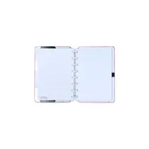 Caderno Inteligente A5 22cmx15,5cm By Gocase Mapa Mundi Rosa