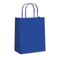SACOLA PAPEL PRESENTE M 26CMX19,5CMX9,5CM CROMUS AZUL ROYAL 10 UN