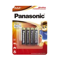 Pilha Alcalina Palito AAA 04 Unidades Panasonic com 48 Cartelas