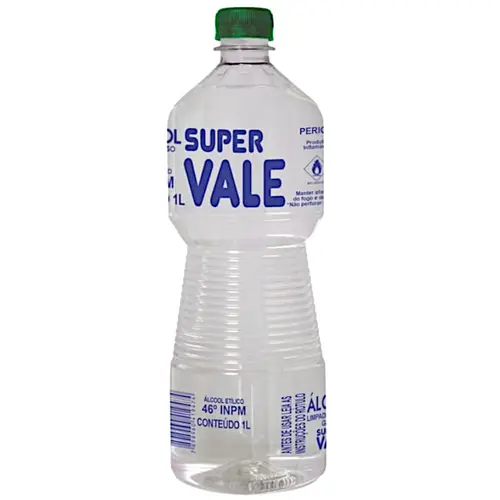 Álcool Líquido Etílico Hidratado 1000ml 46 INPM Super Vale