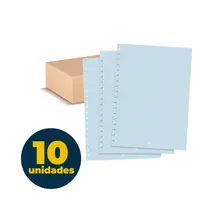 Refil Pautado para Caderno Smart Universitário 48 Folhas 90g Dac Azul com 10 Unidades
