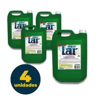 Detergente Líquido 5 Litros Super Lar Limpa Pisos com 04 Unidades