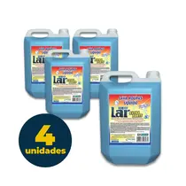 Lava Roupas Líquido 5 Litros Super Lar Extra Forte com 04 Unidades
