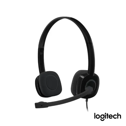 Fone Ouvido Headset P2 com Microfone Logitech H151 Preto