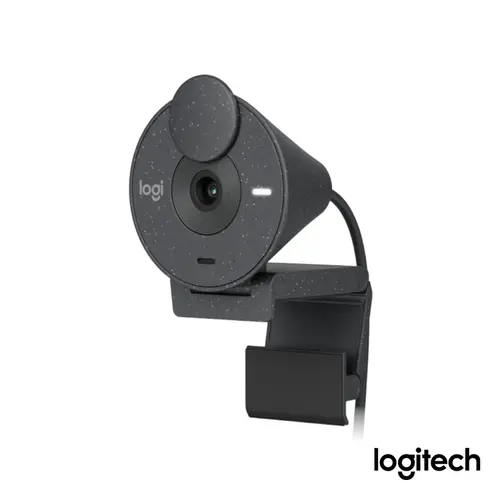 Câmera Webcam Full HD 1080p com Microfone Logitech Brio 300 Grafite