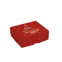 Caixa Presente para 06 Brigadeiros 13cmx10,6cmx4,5cm Cromus Magia de Natal Pacote com 10 Unidades