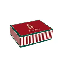 Caixa Presente Cesta P 27cmx19,5cmx9cm Cromus Natal Louvre Pacote com 10 Unidades