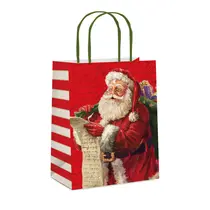 Sacola de Papel para Presente M 26cmx19,5cmx9,5cm Cromus Natal Noite Mágica com 10 Unidades