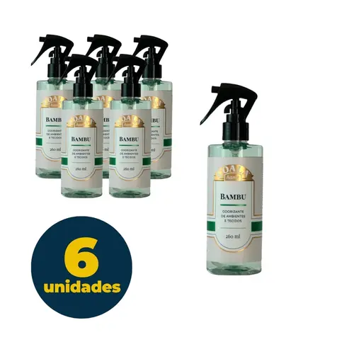 Odorizante de Ambientes e Tecidos 260ml Coala Bambu com 06 Unidades