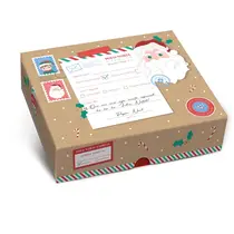 Caixa Presente Tampa e FundoP 17cmx13,5cmx4,5cm Cromus Natal Polo Norte com 10 Unidades