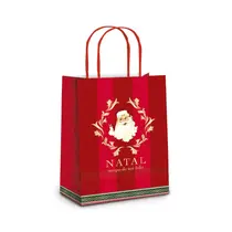 SACOLA PAPEL PRESENTE M 26CMX19,5CMX9,5CM CROMUS NOEL VITORIANO 10 UN