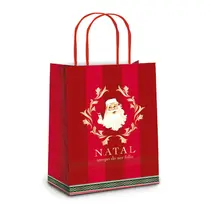 SACOLA PAPEL PRESENTE M 26CMX19,5CMX9,5CM CROMUS NOEL VITORIANO 10 UN