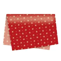 PAPEL SEDA 49CMX69CM CROMUS LOUVRE VERMELHO E OURO 50 FL