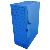 Arquivo Morto Plástico 35cmx13,5cmx25cm Dello Azul com 25 Unidades