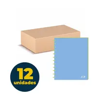 Pasta Catálogo Espiral A4 30 Plásticos Destacáveis ACP Candy Azul e Verde com 12 Unidades