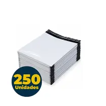 Envelope Plástico Segurança 26cmx36cm Liso com 250 Unidades