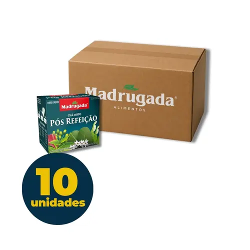Chá Madrugada 10g com 10 Sachês Pós Refeição com 10 Caixas