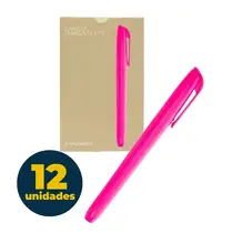Marca Texto Rosa com 12 Unidades