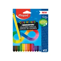 Lápis de Cor 12 Cores Maped Color Peps Infinity com 12 Estojos