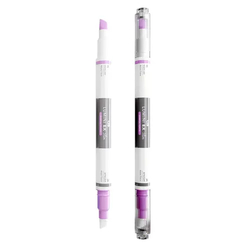 Marca Texto Apagável Cis Lumini EX Slim Pastel Lilás com 06 Unidades