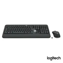 Kit Teclado e Mouse sem Fio Logitech MK540  Preto, com Teclas de Mídia de Fácil Acesso e PIlhas Inclusas
