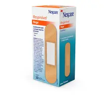 Curativo Tradicional 19mmx72mm 10 Unidades Nexcare Bege com 36 Caixas