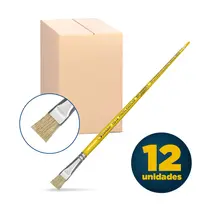 Pincel Pintura Chato Escolar Condor 115-14 com 12 Unidades