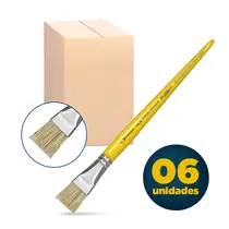Pincel Pintura Chato Escolar Condor 115-24 com 06 Unidades