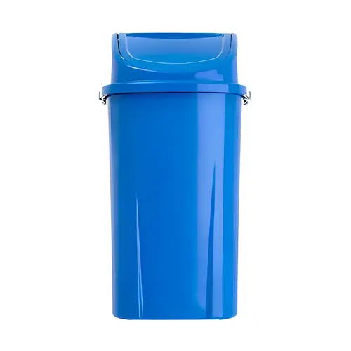 Lixeira de Plástico Basculante 60 Litros Coleta Seletiva Azul