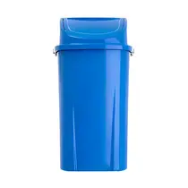 Lixeira de Plástico Basculante 60 Litros Coleta Seletiva Azul