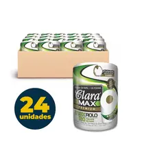 Toalha de Papel 01 Rolo com 120 Toalhas 20cmx19cm Claramax Premium com 24 Rolos