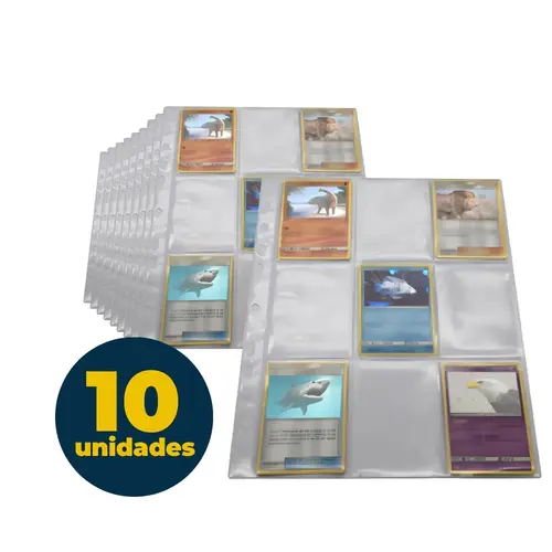 Refil Porta Cartão 09 Lugares 11 Furos com 10 Unidades