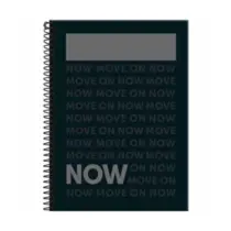 CADERNO UNIV CPP 01X1 80FL FORONI FLUOR MIX PRETO