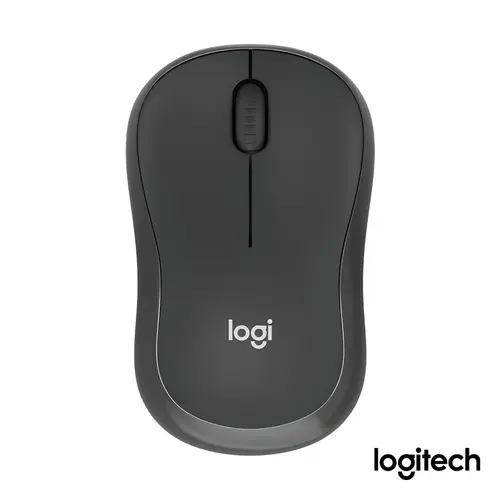 Mouse Sem Fio Logitech M240 Grafite, 1000DPI, Clique Silencioso, Design Ambidestro Compacto, Conexão Bluetooth
