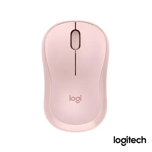 Mouse Sem Fio Logitech M240 Rosa, Clique Silencioso, Design Compacto, Bluetooth, 1000DPI