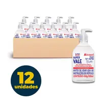 Álcool Gel Antisséptico Hidratado 70% 450g Super Vale com 12 Unidades