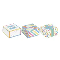 Caixa Presente para 04 Brigadeiros 8,5cmx8,5cmx3,5cm Cromus Bliss Páscoa Pacote com 10 unidades